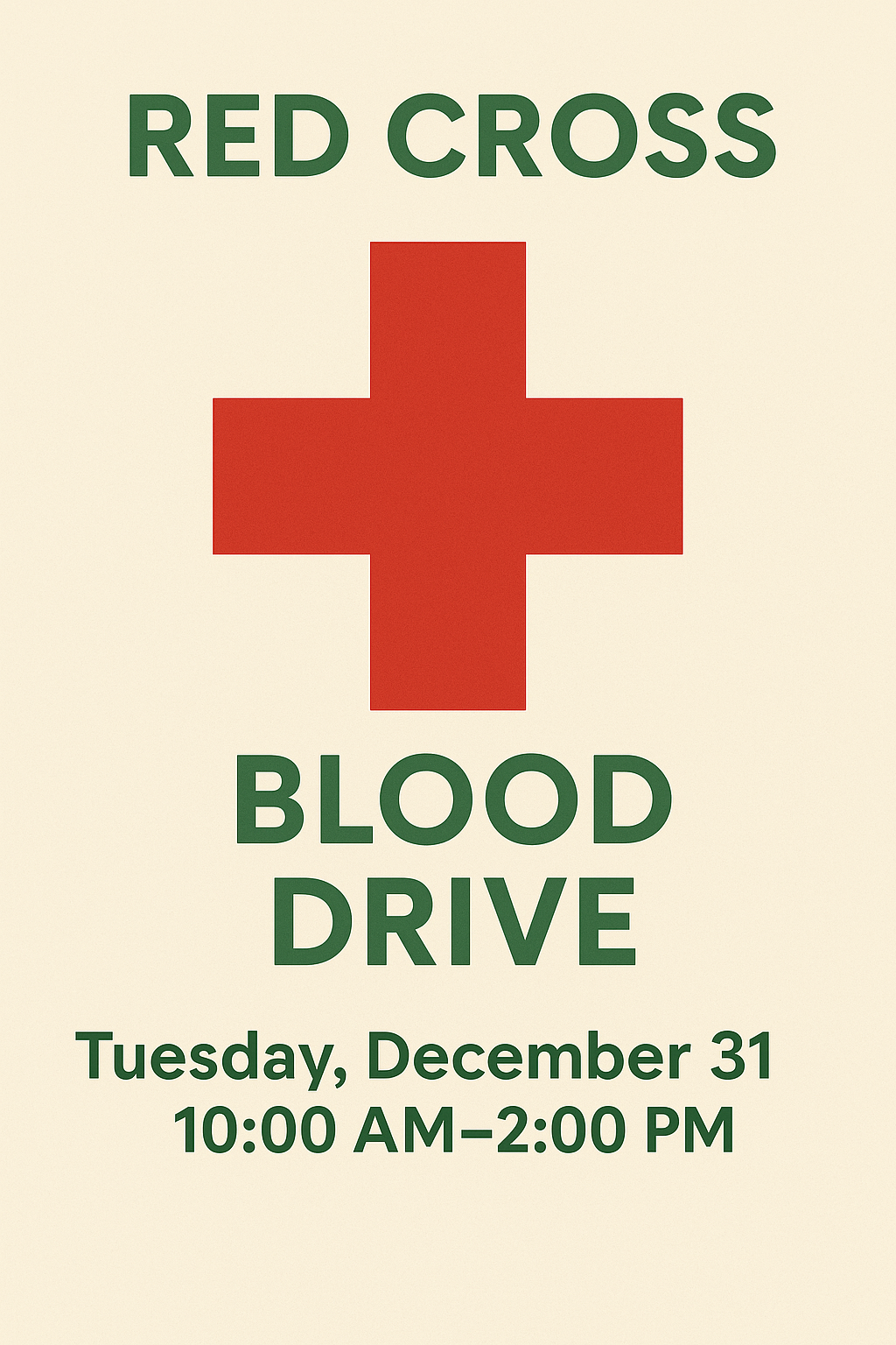 Resd Cross Blood Drive
